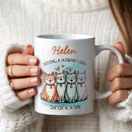 Caneca De Café Sama de Gato de Marido Engraçado Personalizada