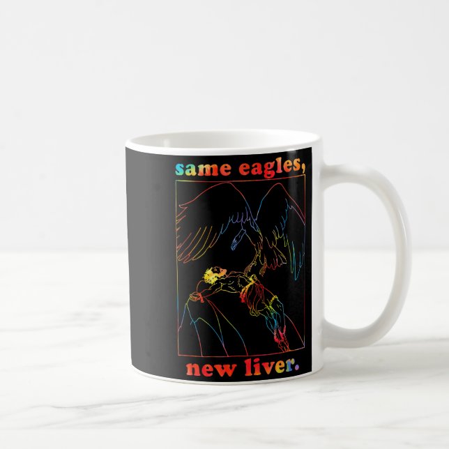 Caneca De Café Same Eagles New Liver Funny Apparel  (Direita)