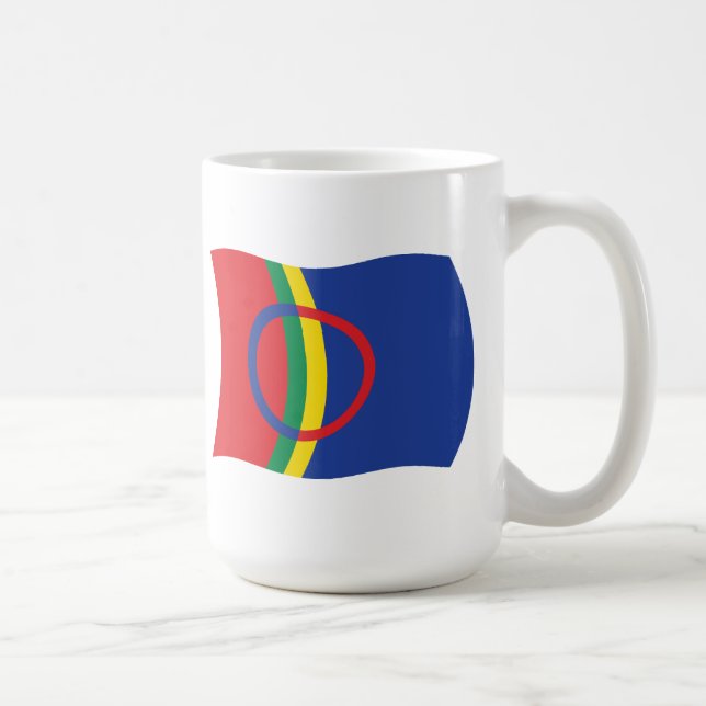 Caneca De Café Sami Pessoas Flag Mug (Direita)