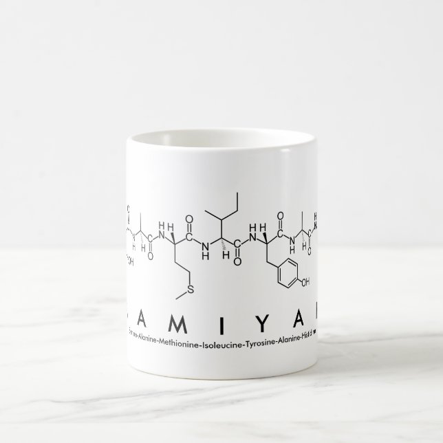 Caneca De Café Samiyah peptide name mug (Centro)