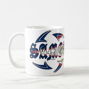 Caneca De Café Samoa Americanas tribais