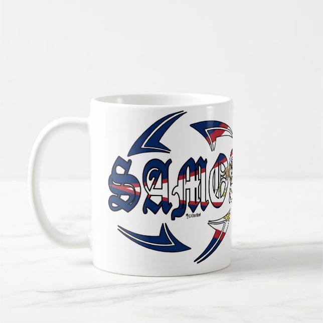 Caneca De Café Samoa Americanas tribais (Esquerda)
