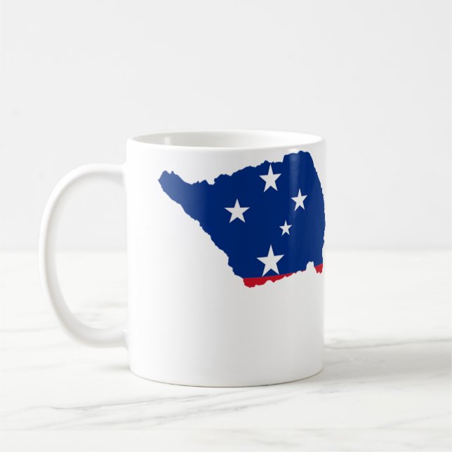 Caneca De Café Samoa Flag (Esquerda)