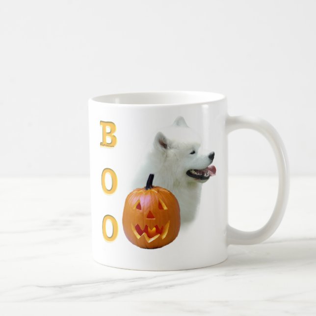 Caneca De Café Samoyed Boo (Direita)