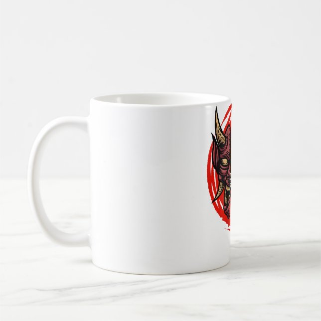 Caneca De Café Samurai Drawing Splash Design Art Asiático (Esquerda)