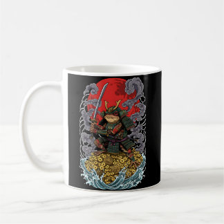 Caneca De Café Samurai Frog of Fortune – Mythical Warrior Art
