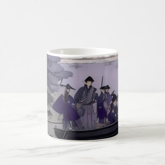 Caneca De Café Samurai Mug Japanese Art Ukiyo-e Style (Centro)