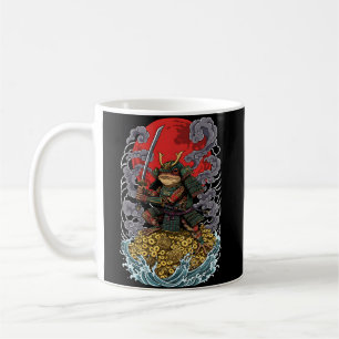 Caneca De Café Samurai Rã da Fortuna – Arte do Guerreiro Mitológi