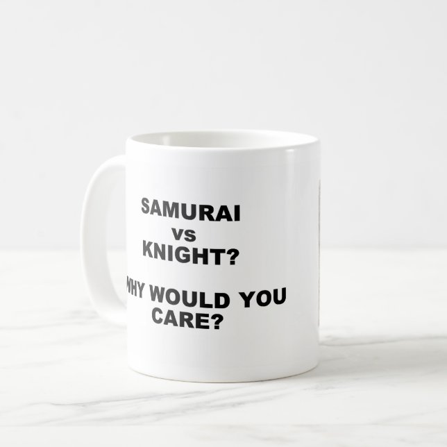 Caneca De Café Samurai vs Knight Mug (Frente Esquerda)