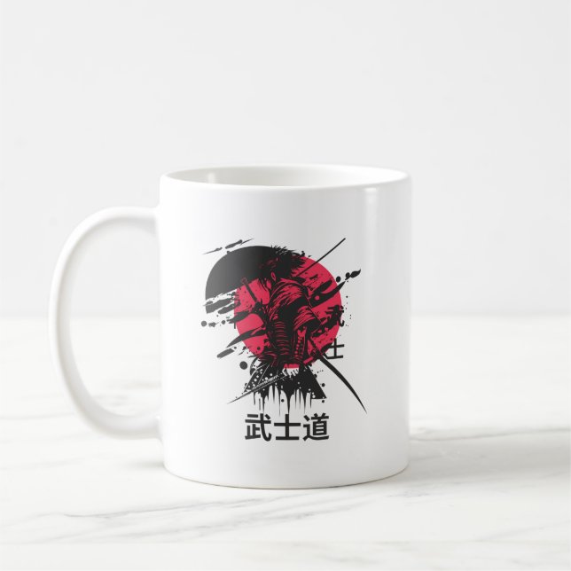 Caneca De Café Samurai Warrior Mug – Bushido Code Design (Esquerda)