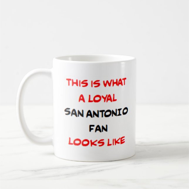 Caneca De Café san antonio fan, loyal (Esquerda)