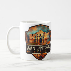 Caneca De Café San Antonio, Texas Antigo