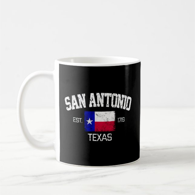 Caneca De Café San Antonio Texas Est 1718 (Esquerda)