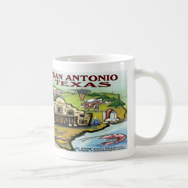 Caneca De Café San Antonio TX (Direita)