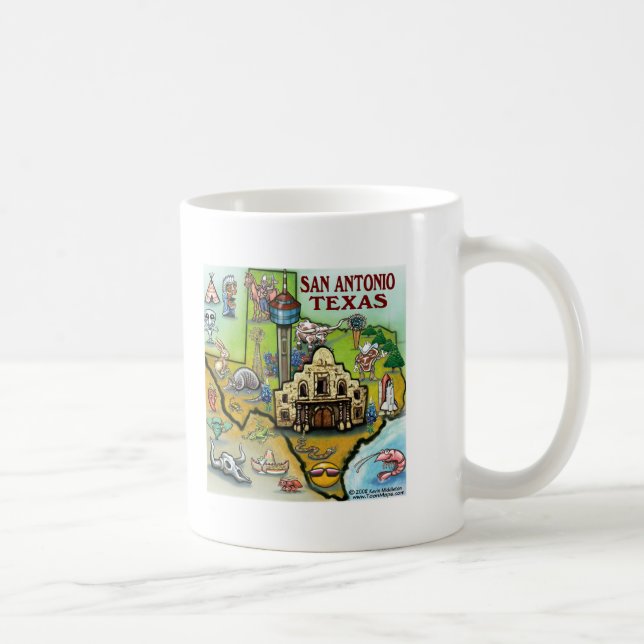 Caneca De Café San Antonio TX (Direita)