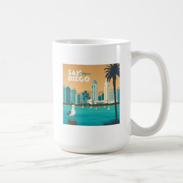 Caneca De Café San Diego, Califórnia (Direita)
