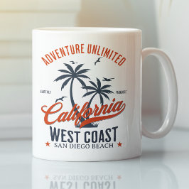Caneca De Café San Diego California Beach Funny San Diego 