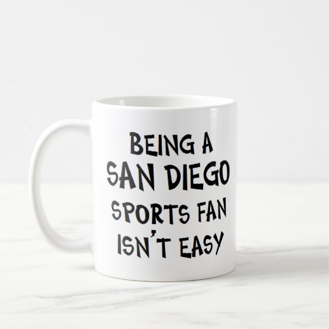 Caneca De Café san diego sports fan, being (Esquerda)