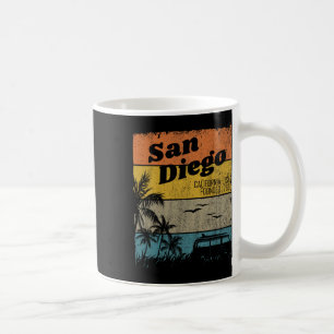 Caneca De Café San Diego Vintage Califórnia Praia Surf Retro S