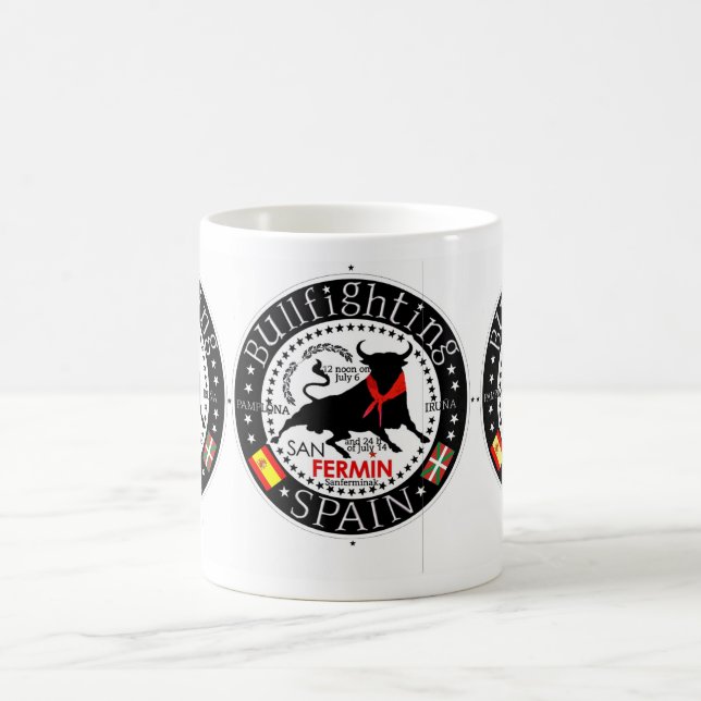 CANECA DE CAFÉ SAN FERMIN SPAIN BULLFIGHTING (Centro)