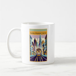 Caneca De Café San Francisco California Art Deco