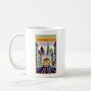 Caneca De Café San Francisco California Art Deco