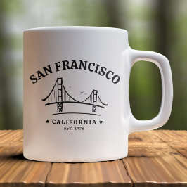 Caneca De Café San Francisco California Beatiful Landscape