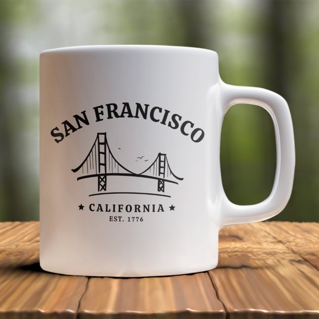 Caneca De Café San Francisco California Beatiful Landscape (Criador carregado)