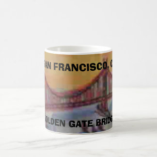 CANECA DE CAFÉ SAN FRANCISCO, GOLDEN GATE BRIDGE