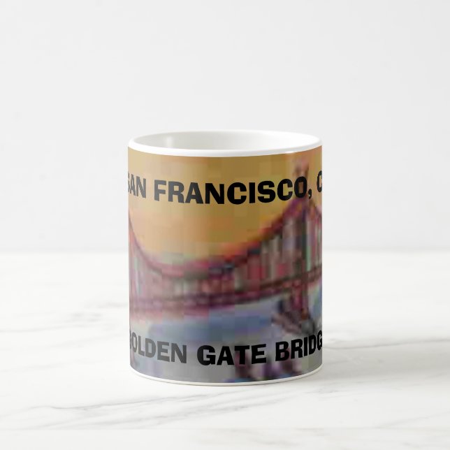 CANECA DE CAFÉ SAN FRANCISCO, GOLDEN GATE BRIDGE (Centro)