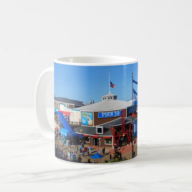 Caneca De Café San Francisco Pier 39 #12 Mug (Frente Esquerda)