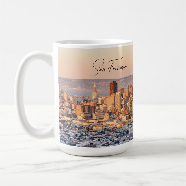 Caneca De Café San Francisco Skyline (Esquerda)