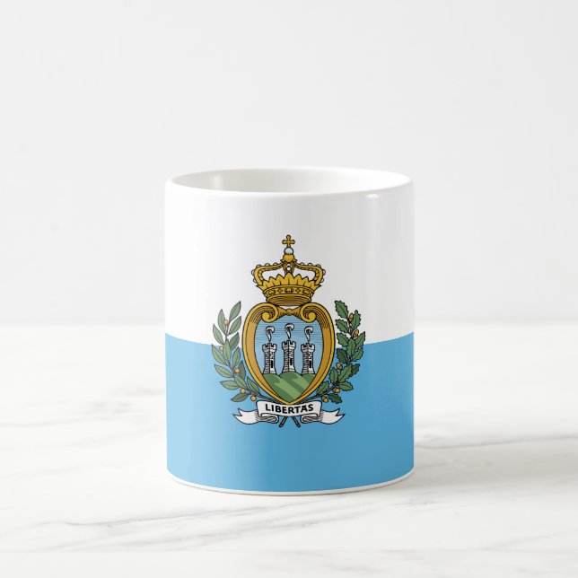 Caneca De Café San Marino Flag (Centro)