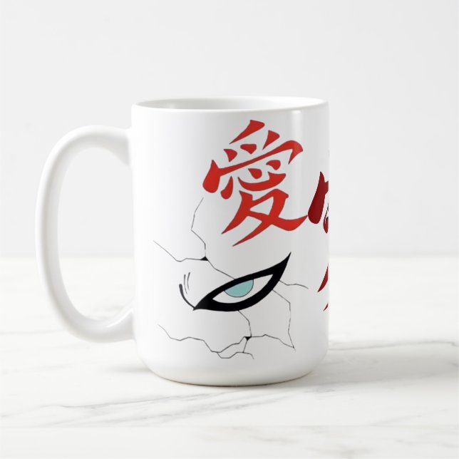 Caneca De Café Sand Shinobi Love Symbol Mug – Anime Inspired Coff (Esquerda)