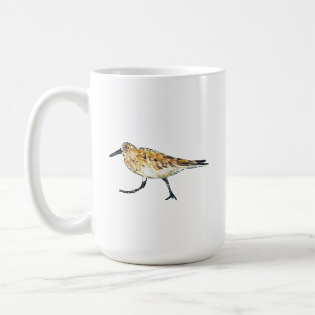 Caneca De Café Sandpiper Beach Shorebird (Esquerda)