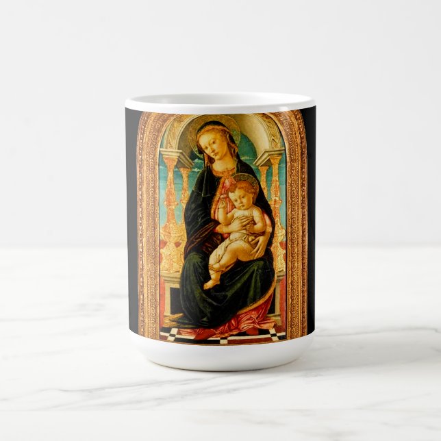 Caneca De Café Sandro Botticelli Madonna e Child c 1470 (Centro)