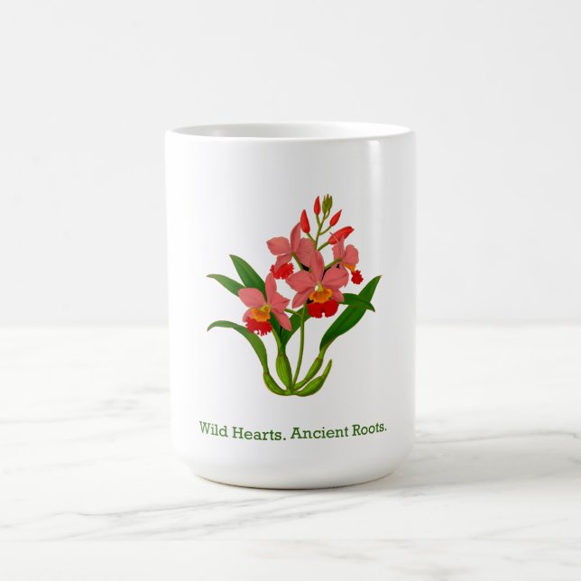 Caneca De Café Sangue de Orquídea Selvagem (Centro)