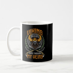 Caneca De Café Sangue viking corre pelas minhas veias