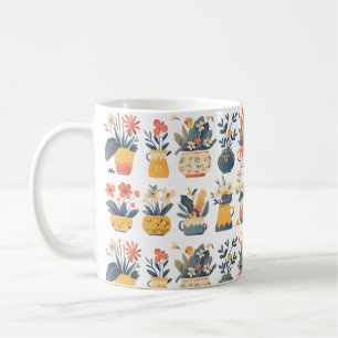 Caneca De Café Sangue Whimsical em Potes Vibrantes