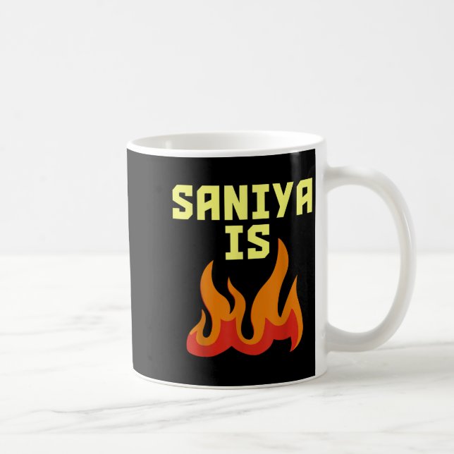 Caneca De Café Saniya Is Fire (Direita)