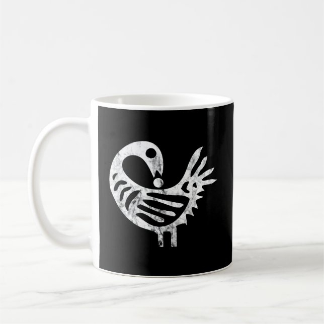Caneca De Café Sankofa Bird Afrocentric Adinkra Símbolo Africano  (Esquerda)