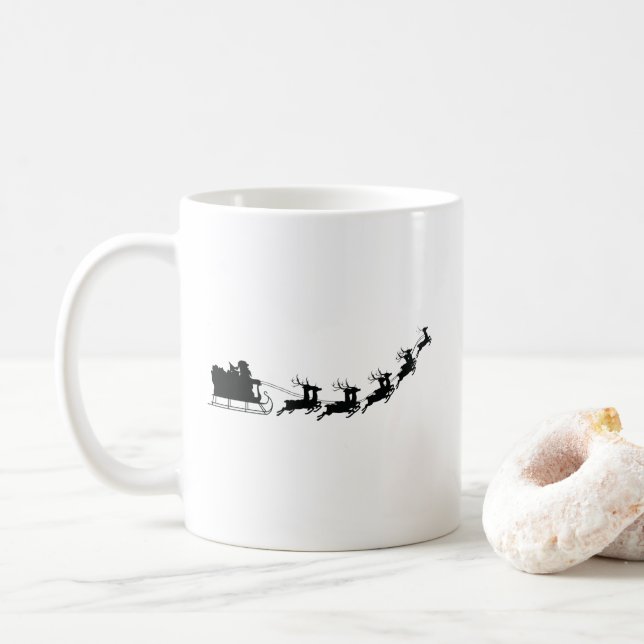 Caneca De Café Santa  (Com Donut)