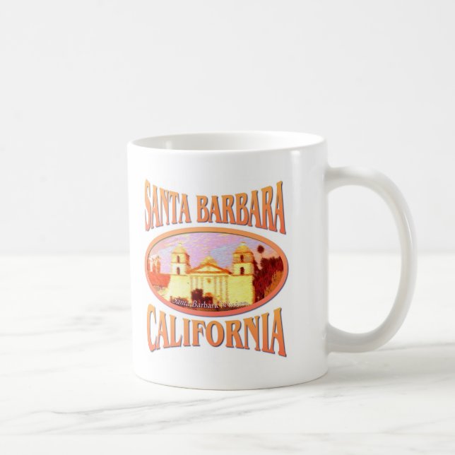 Caneca De Café Santa Barbara Califórnia (Direita)