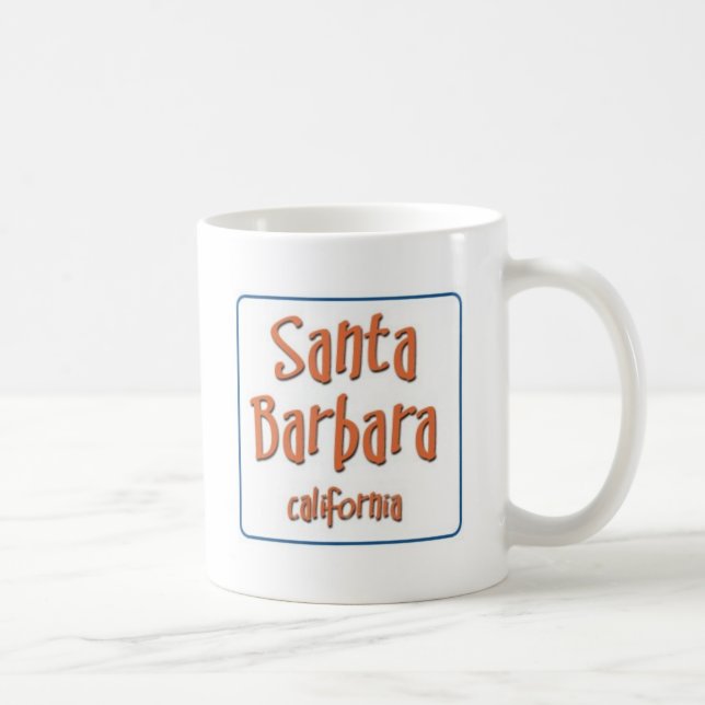 Caneca De Café Santa Barbara Califórnia BlueBox (Direita)