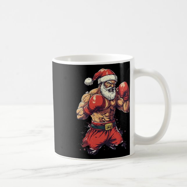 Caneca De Café Santa Claus Boxing E Muay Thai (Direita)