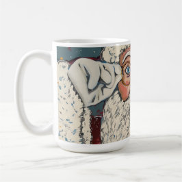 Caneca De Café Santa Claus Surprised