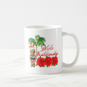 Caneca De Café Santa Claus Tiki Mele Kalikimaka