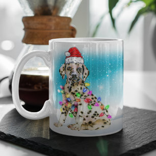 Caneca De Café Santa Hat Merry Christmas Dalmatic Lover
