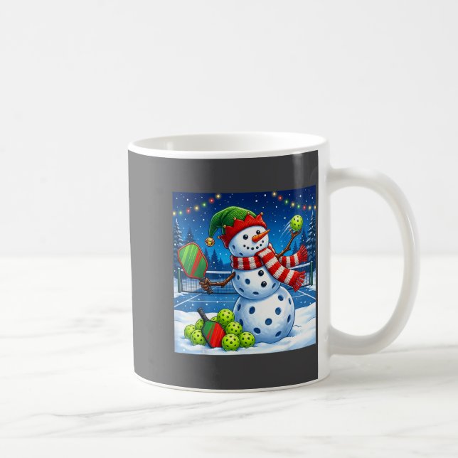 Caneca De Café Santa Hat Snowman Xmas Funny Ckleball Christmas  (Direita)