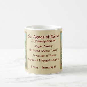 Caneca de café Santa Inês de Roma (MH 01) 2a